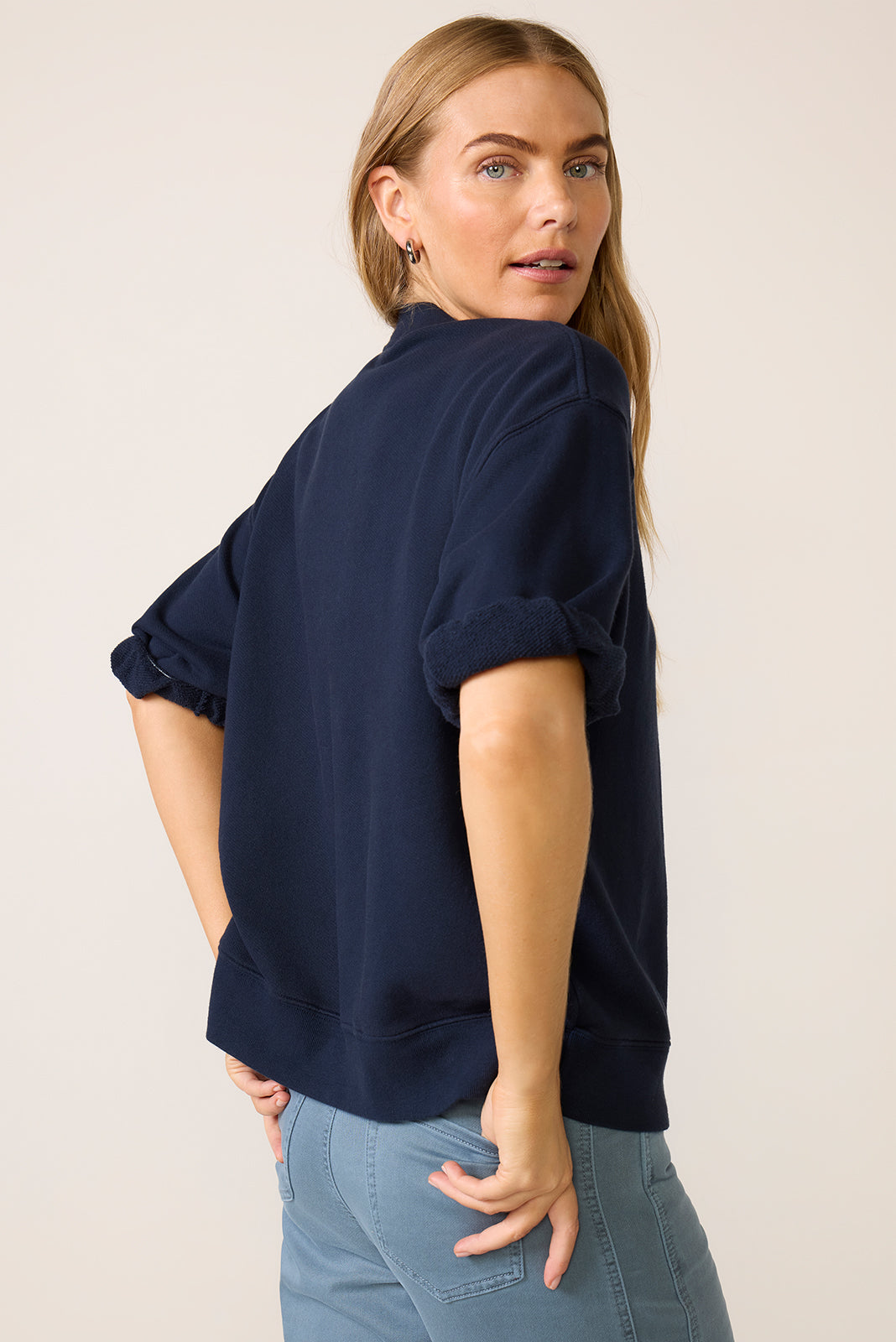 Rebecca Roll Sleeve Sweatshirt