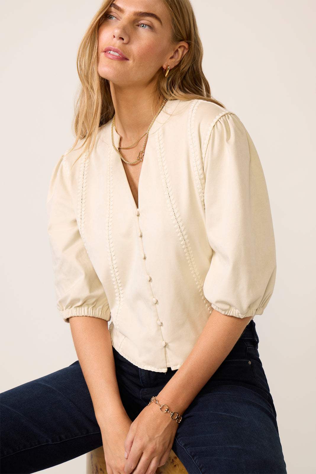 Vincent Faux Suede Top