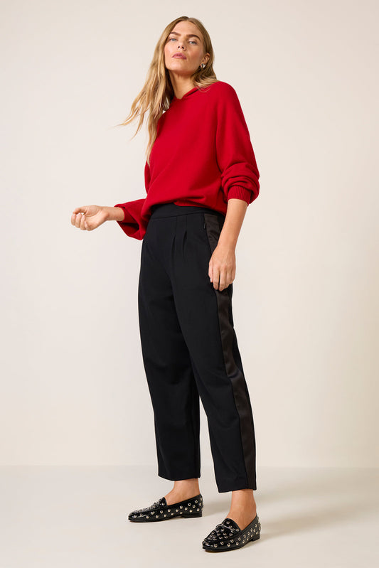 Ponte Pleated Trouser