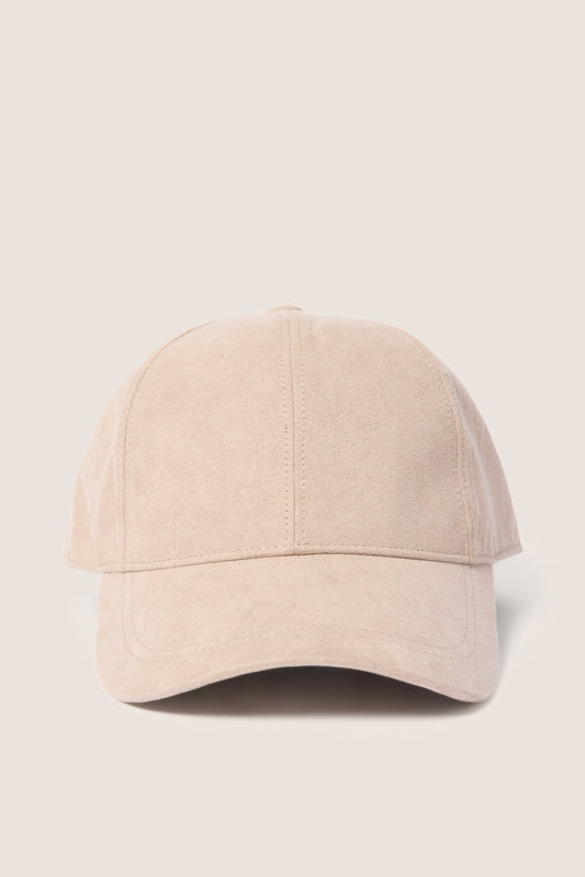Faux Suede Baseball Hat