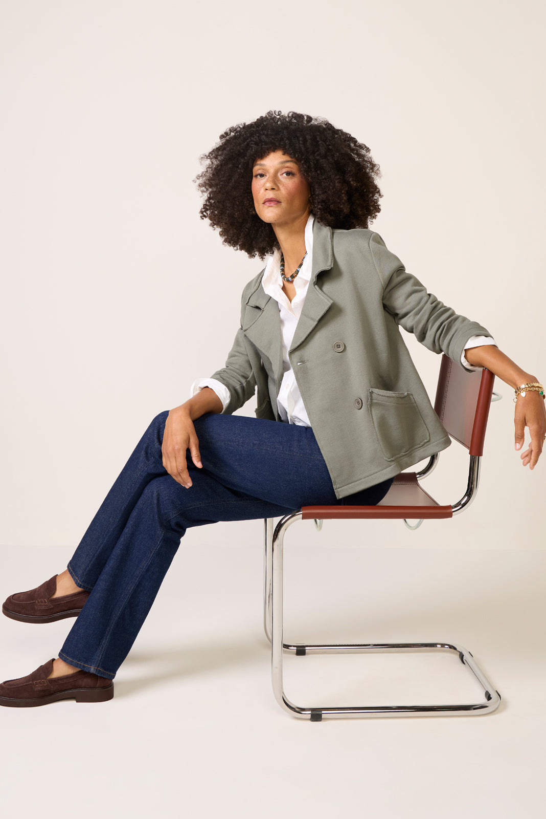 Diana French Terry Blazer