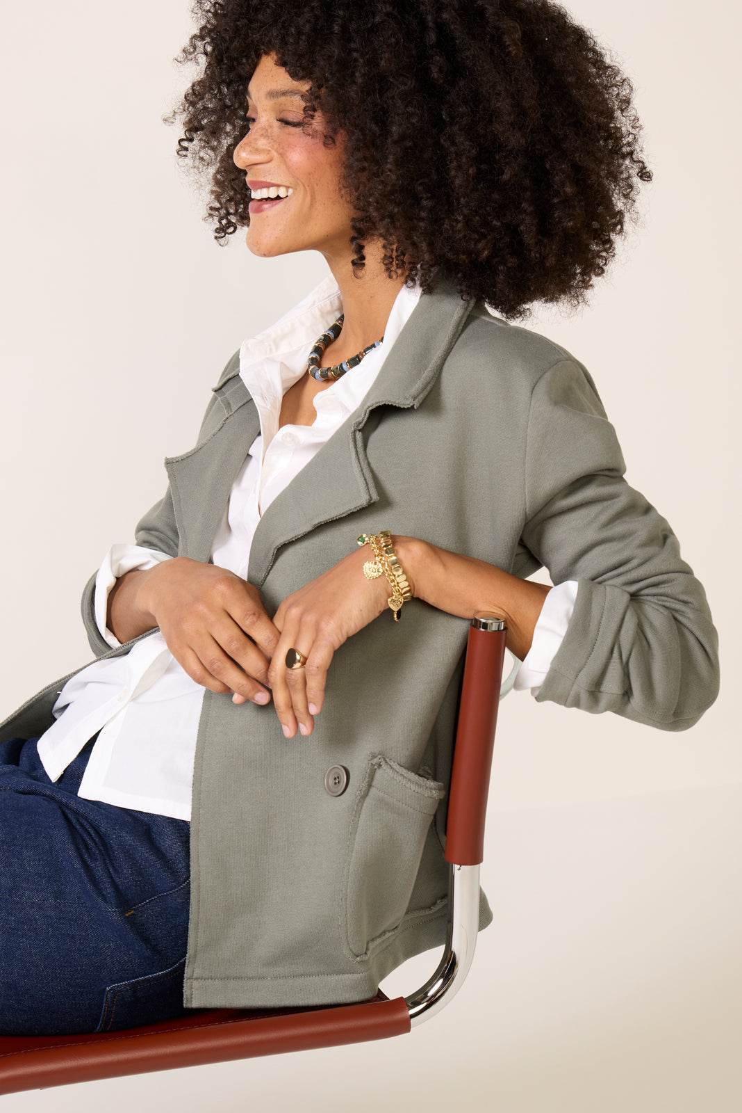 Diana French Terry Blazer