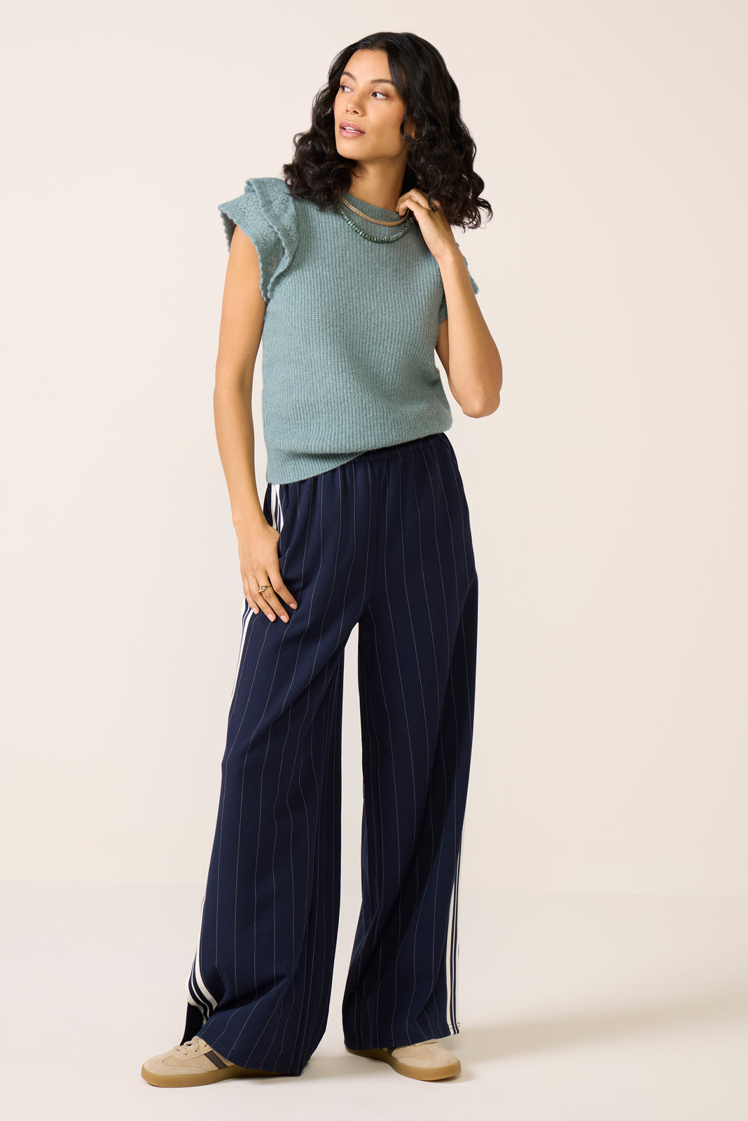 Stasia Flutter Sleeve Pullover