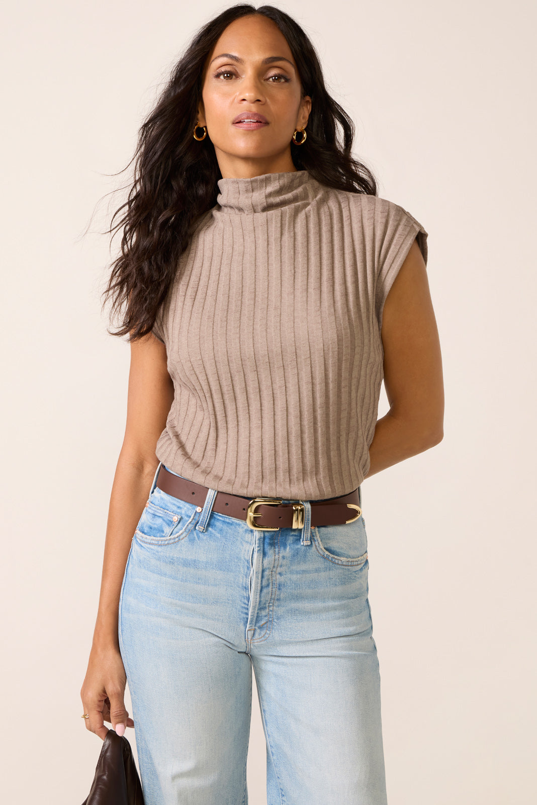 Nara Mock Neck Top