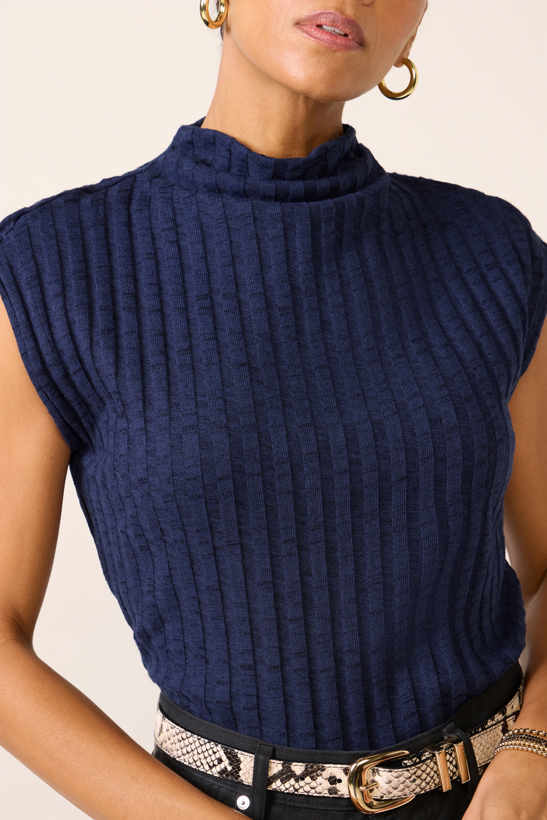 Nara Mock Neck Top