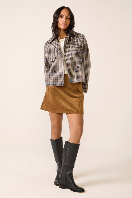 Ciera Suede Mini Skirt