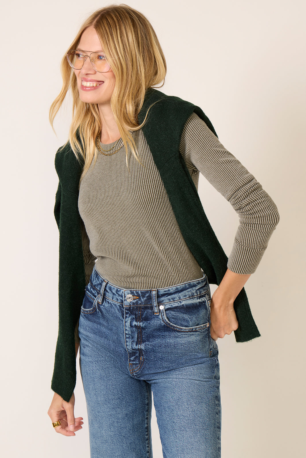 Perry Washed Rib Top