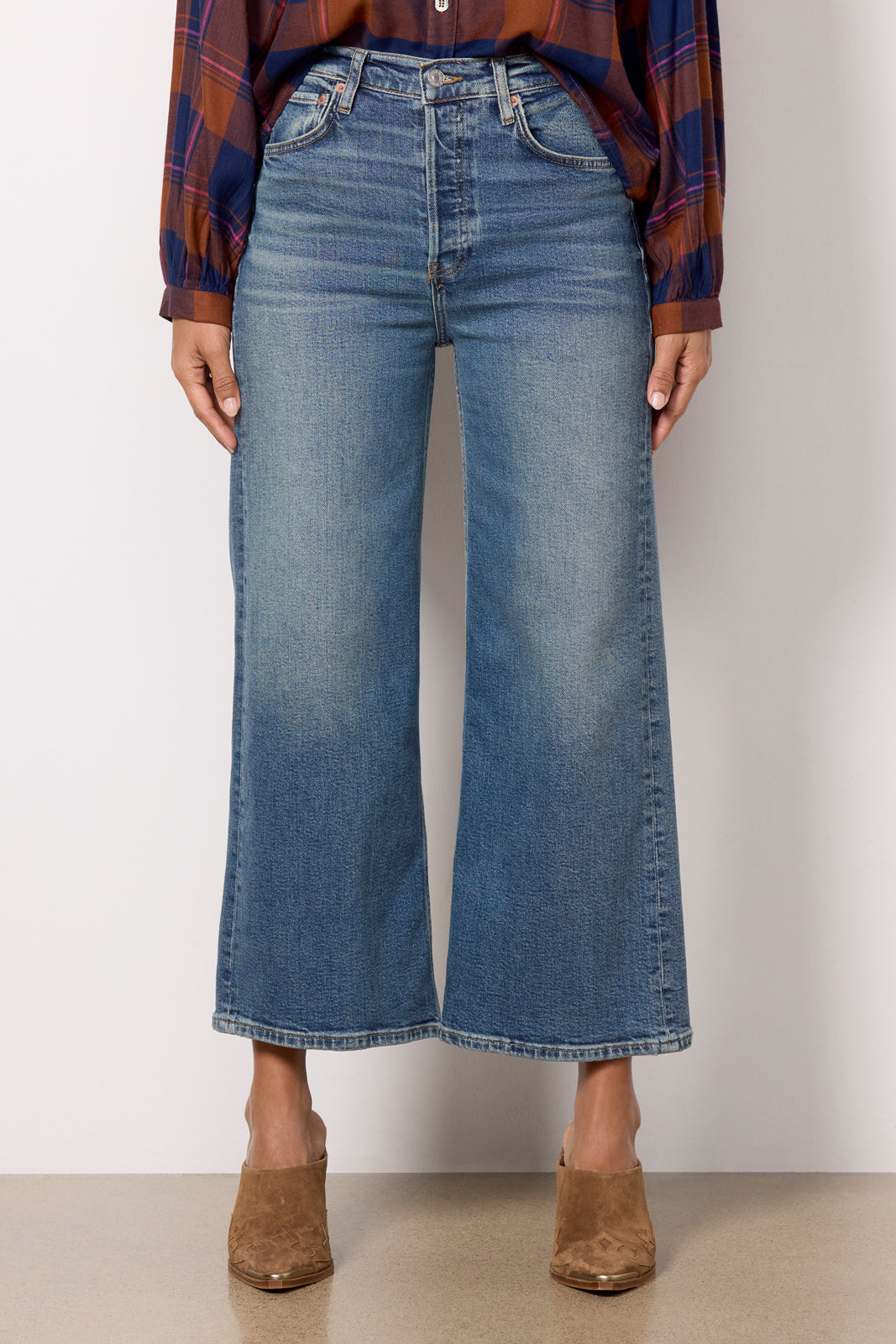 High Rise Wide Leg Crop