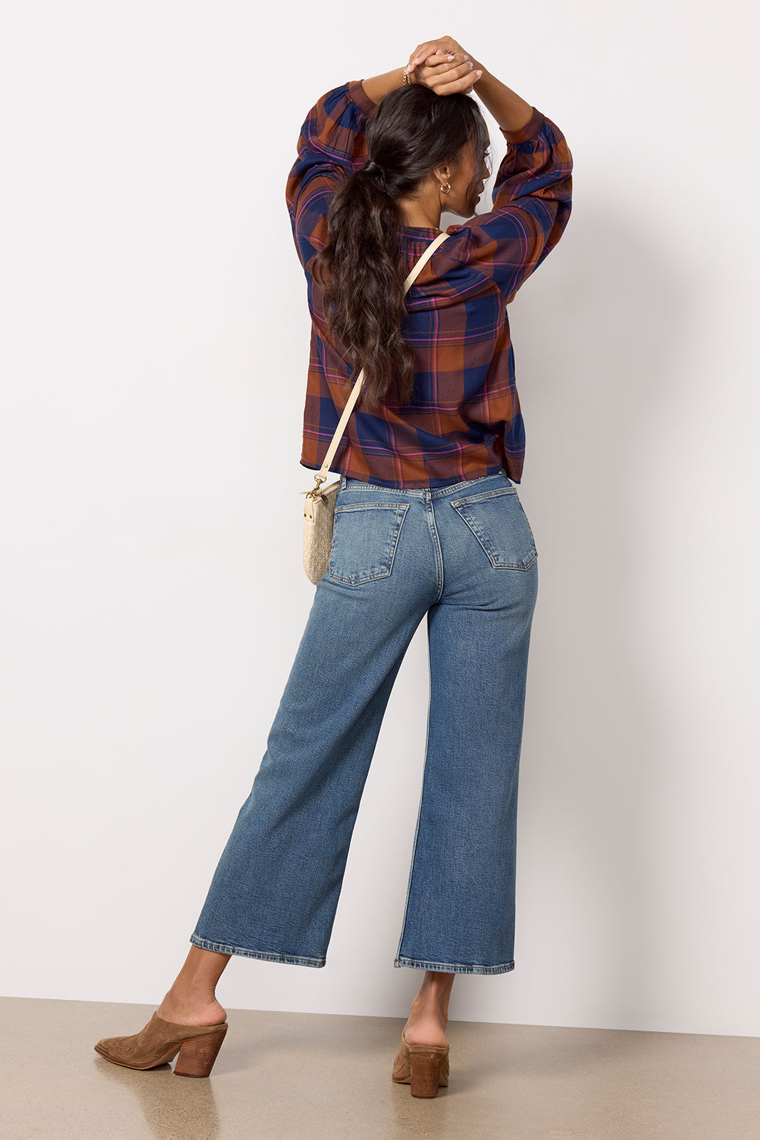 High Rise Wide Leg Crop