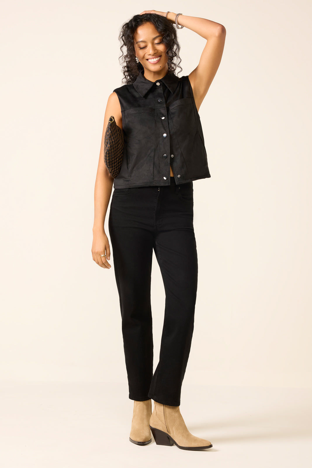 Reagan Faux Suede Vest