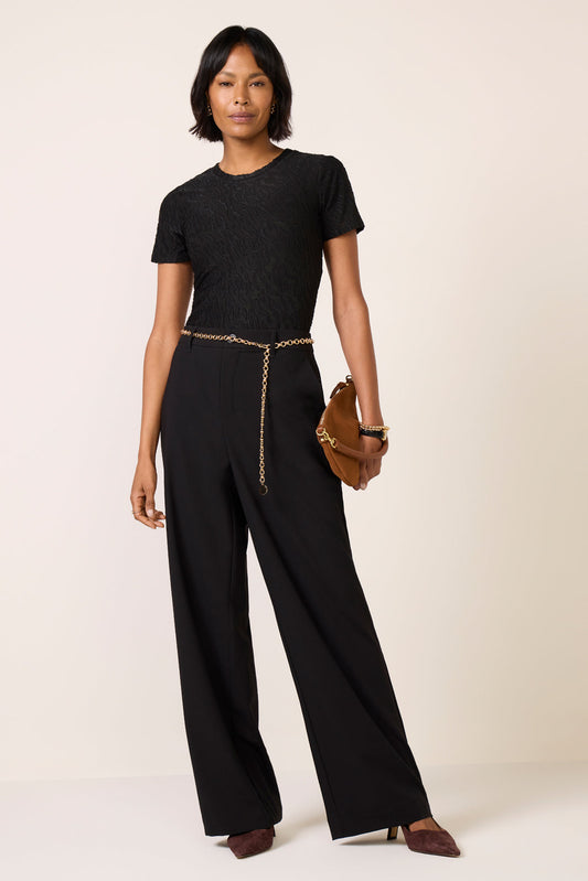 Mitchie Burnout Short Sleeve Top