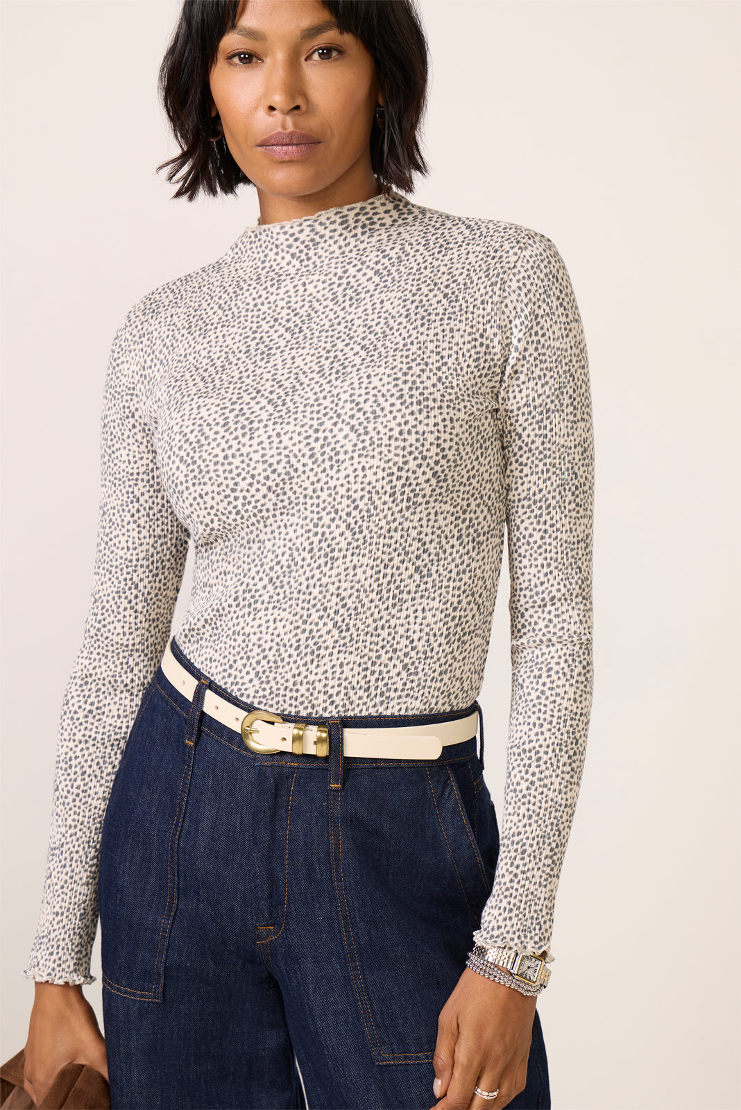 Brenna Mock Neck Top