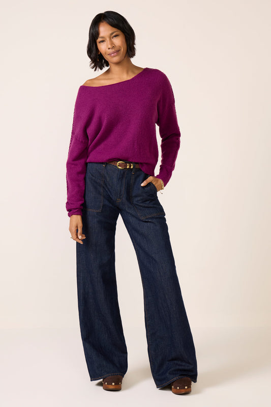 Jessie Whipsitch Off Shoulder Sweater