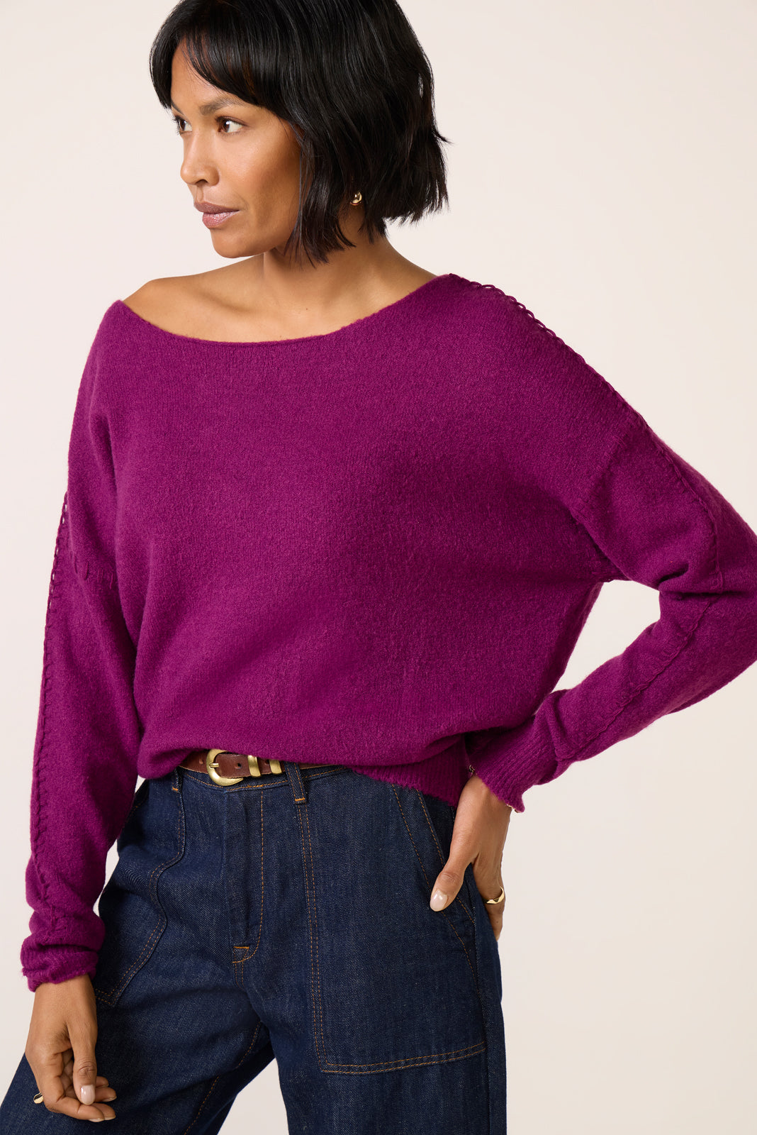 Jessie Whipsitch Off Shoulder Sweater