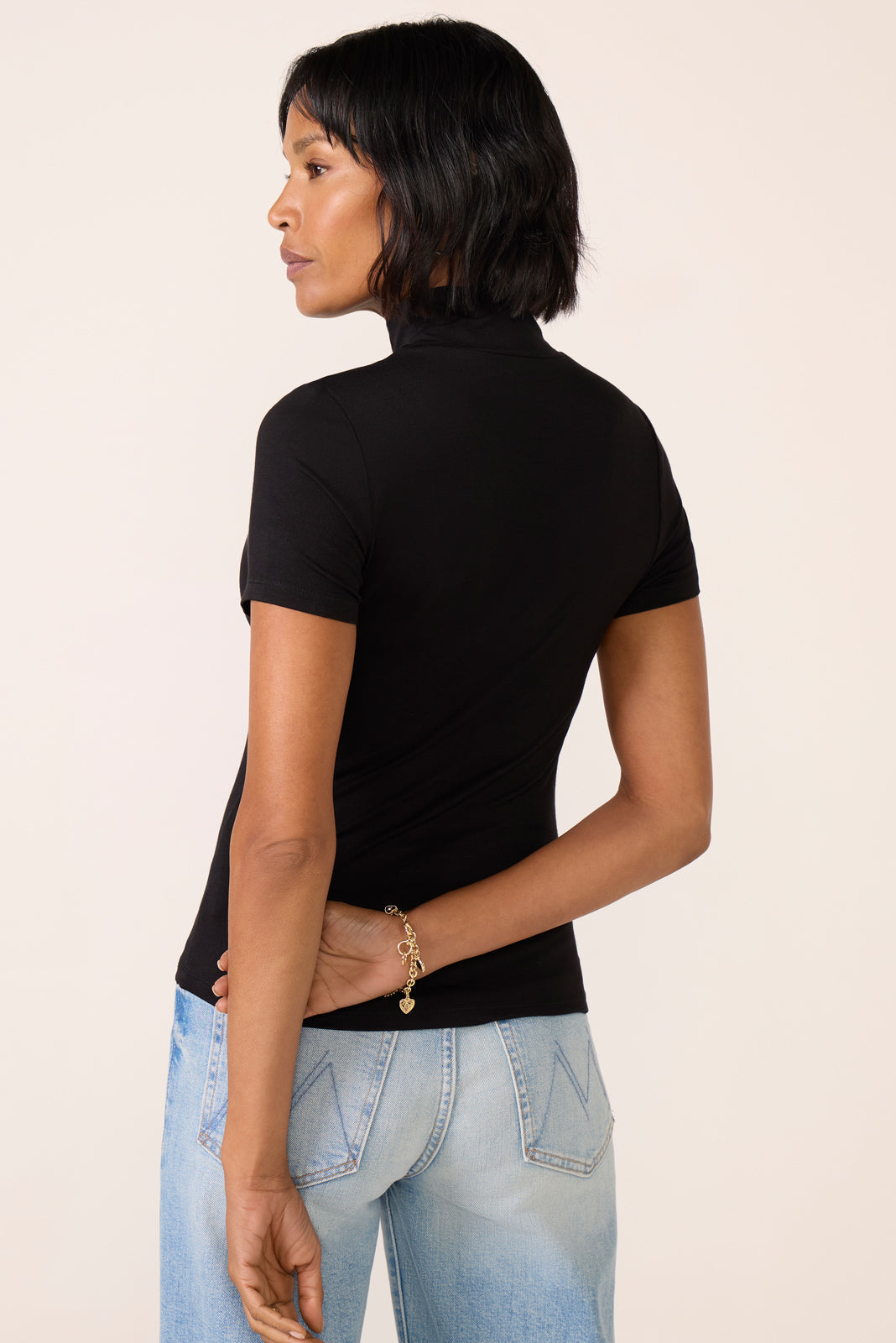 Demi Fitted Mock Neck