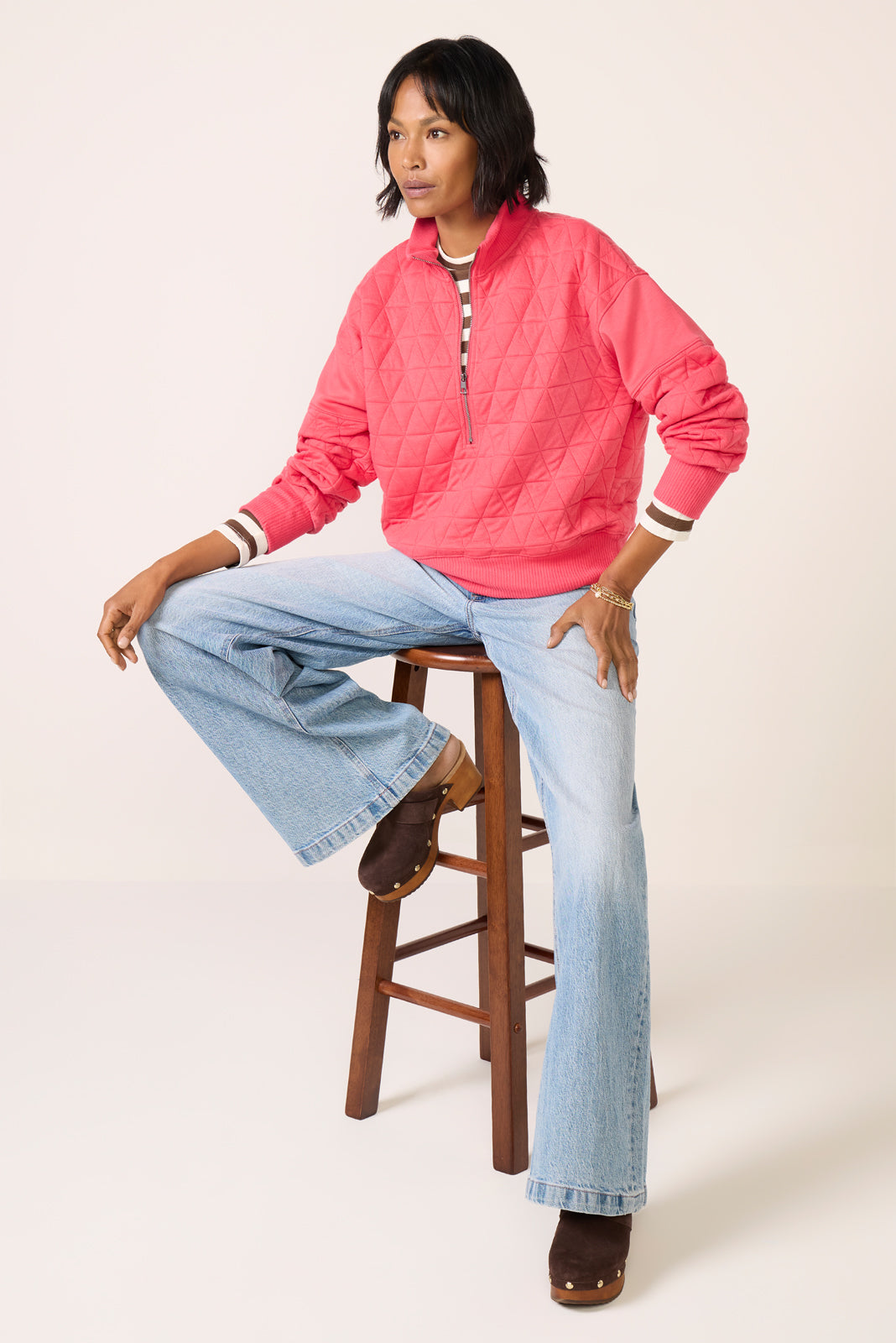 Lindsey Quilted Sweatshirt