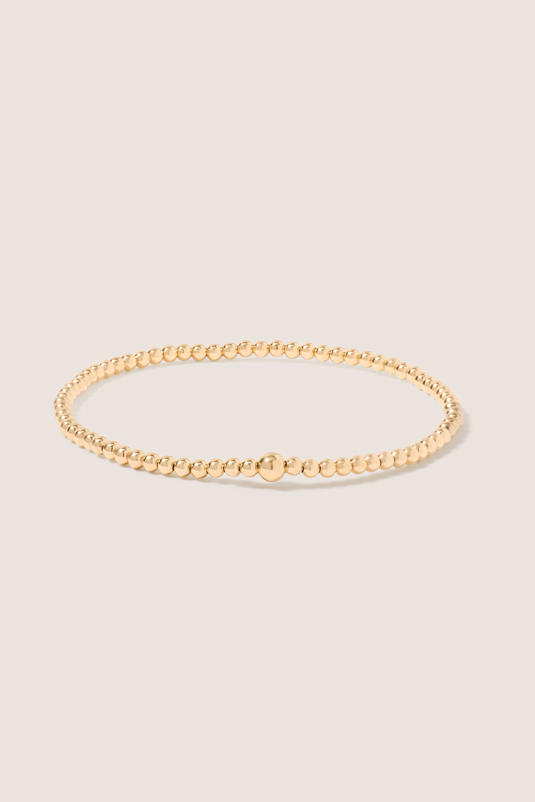 Classic Gold 2.5mm Bead Bracelet