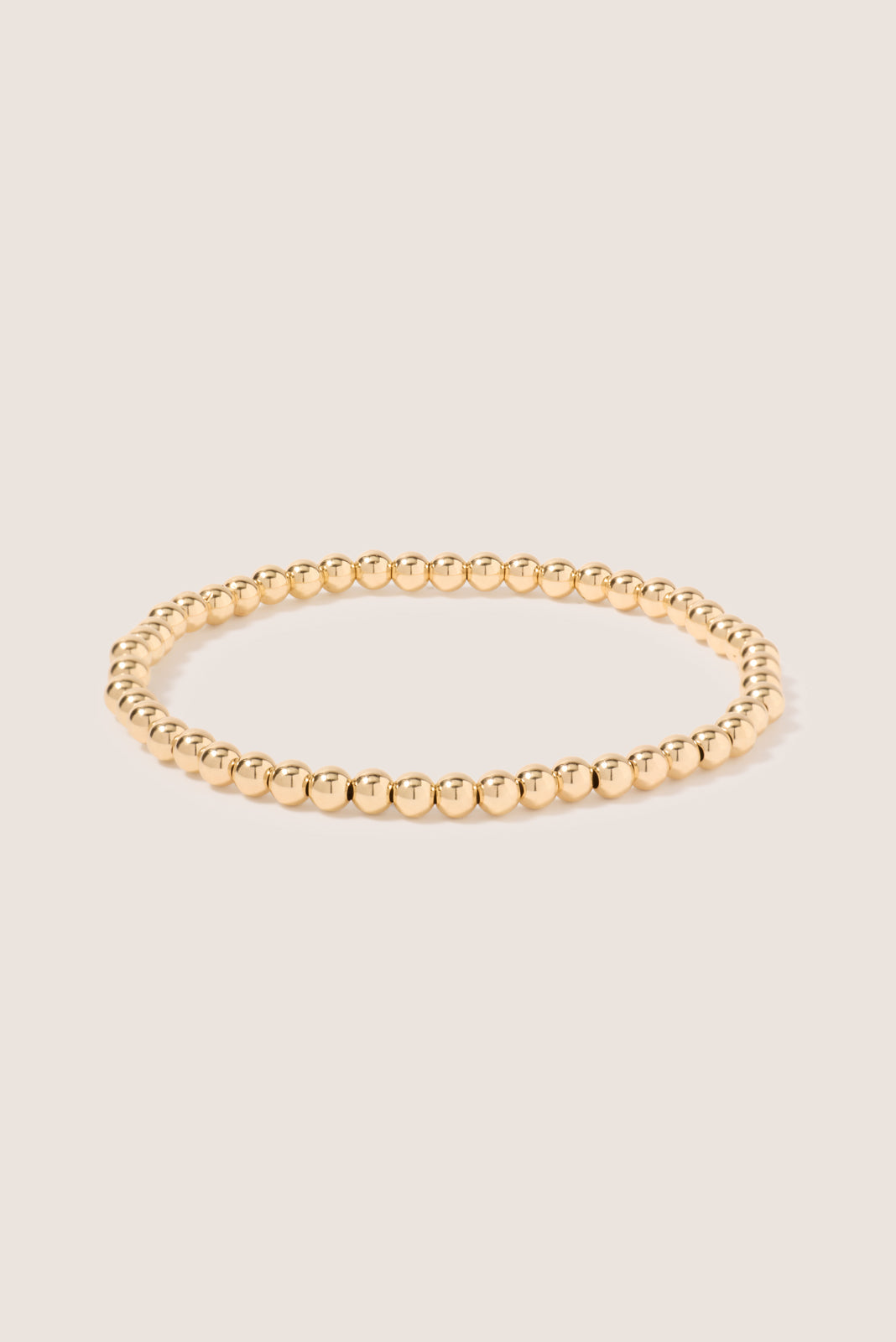 Classic Gold 4mm Bead Bracelet