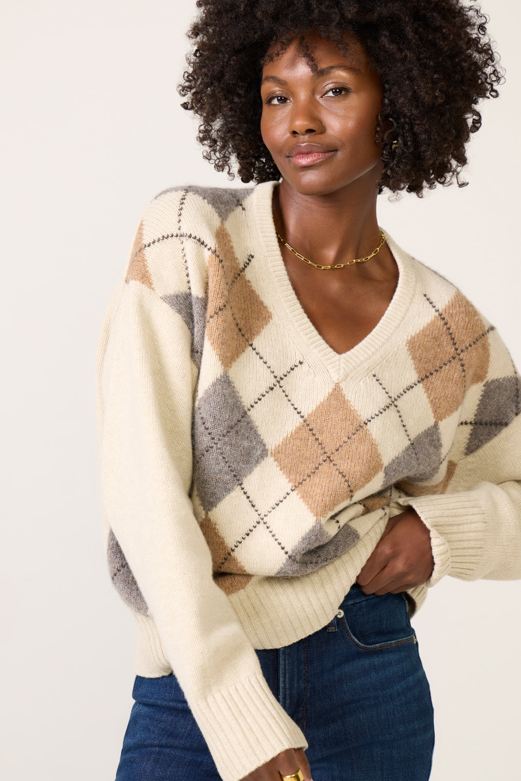 Yasmine V Neck Sweater