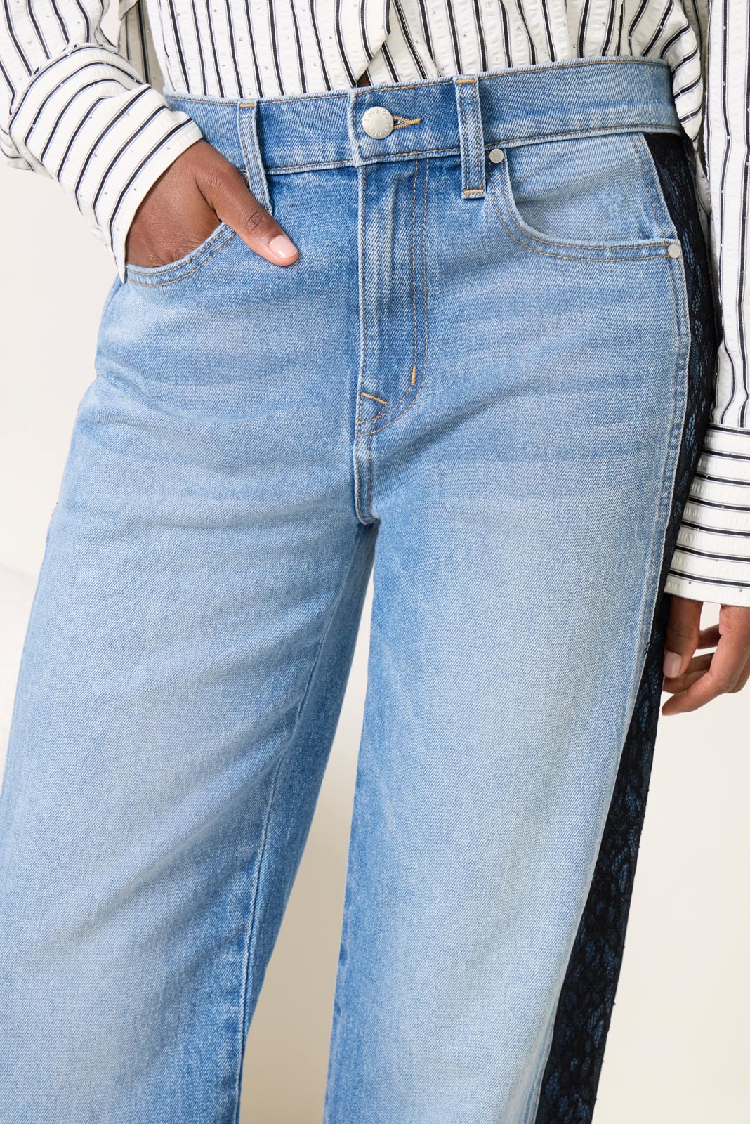 Ever Straight w Lace Inset Jean
