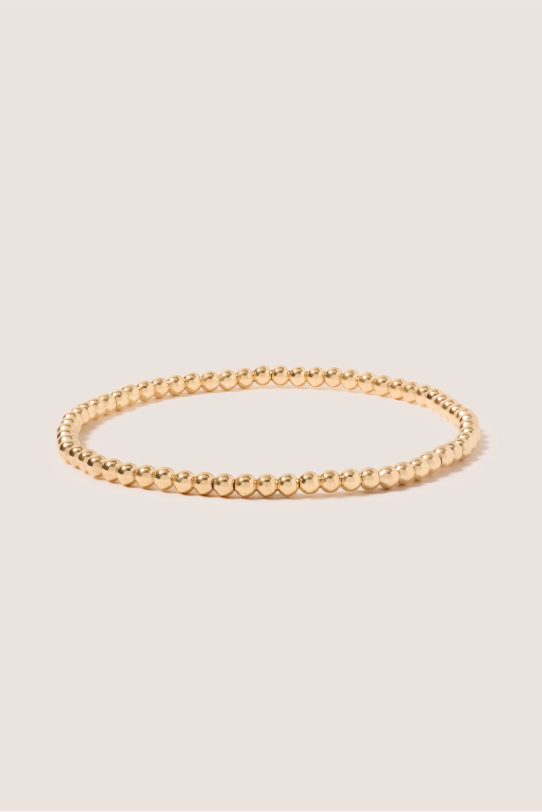 Classic Gold 3mm Bead Bracelet