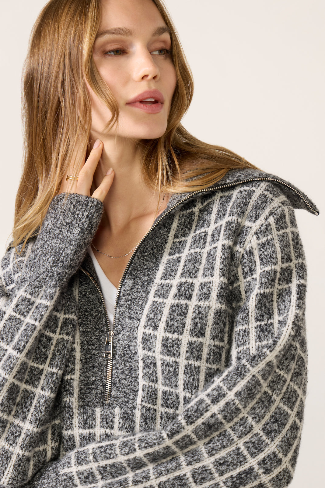 Furley Half Zip Knit Sweater