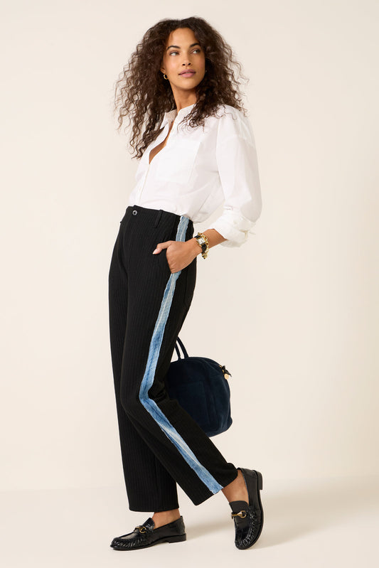 Tomboy Tuxedo Wide Leg Jean