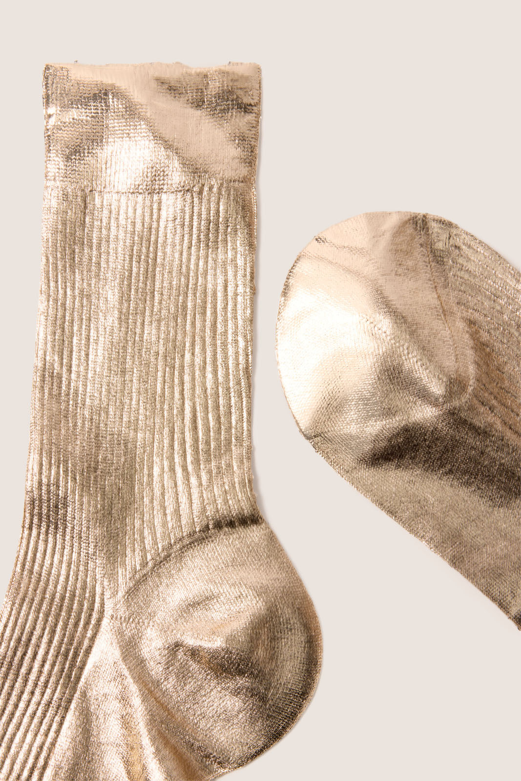 Ribbed Laminated Sock