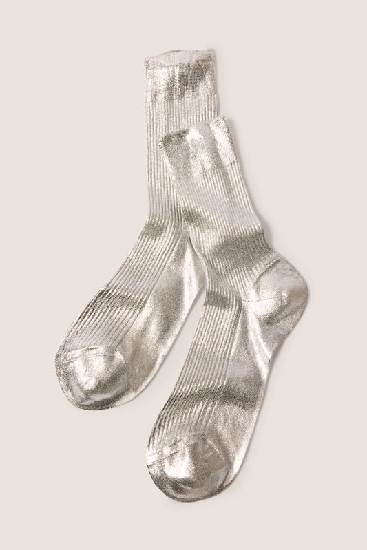 Ribbed Laminated Sock