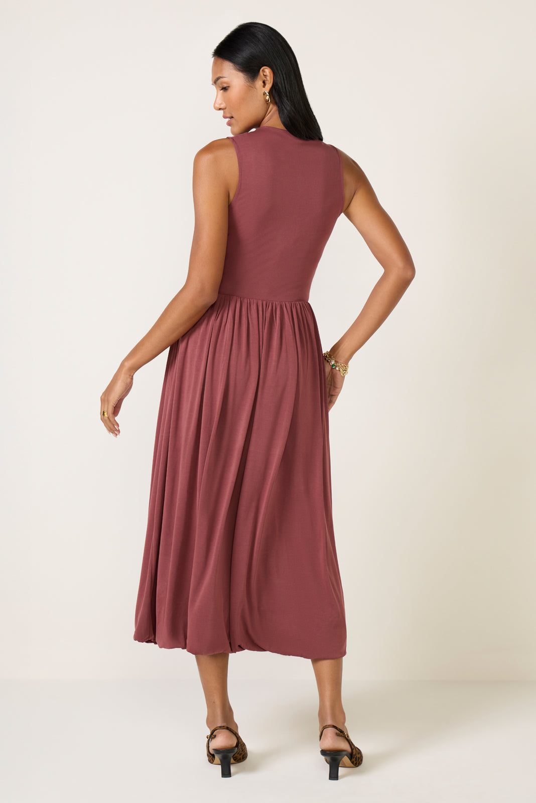 Brina Draped Jersey Dress