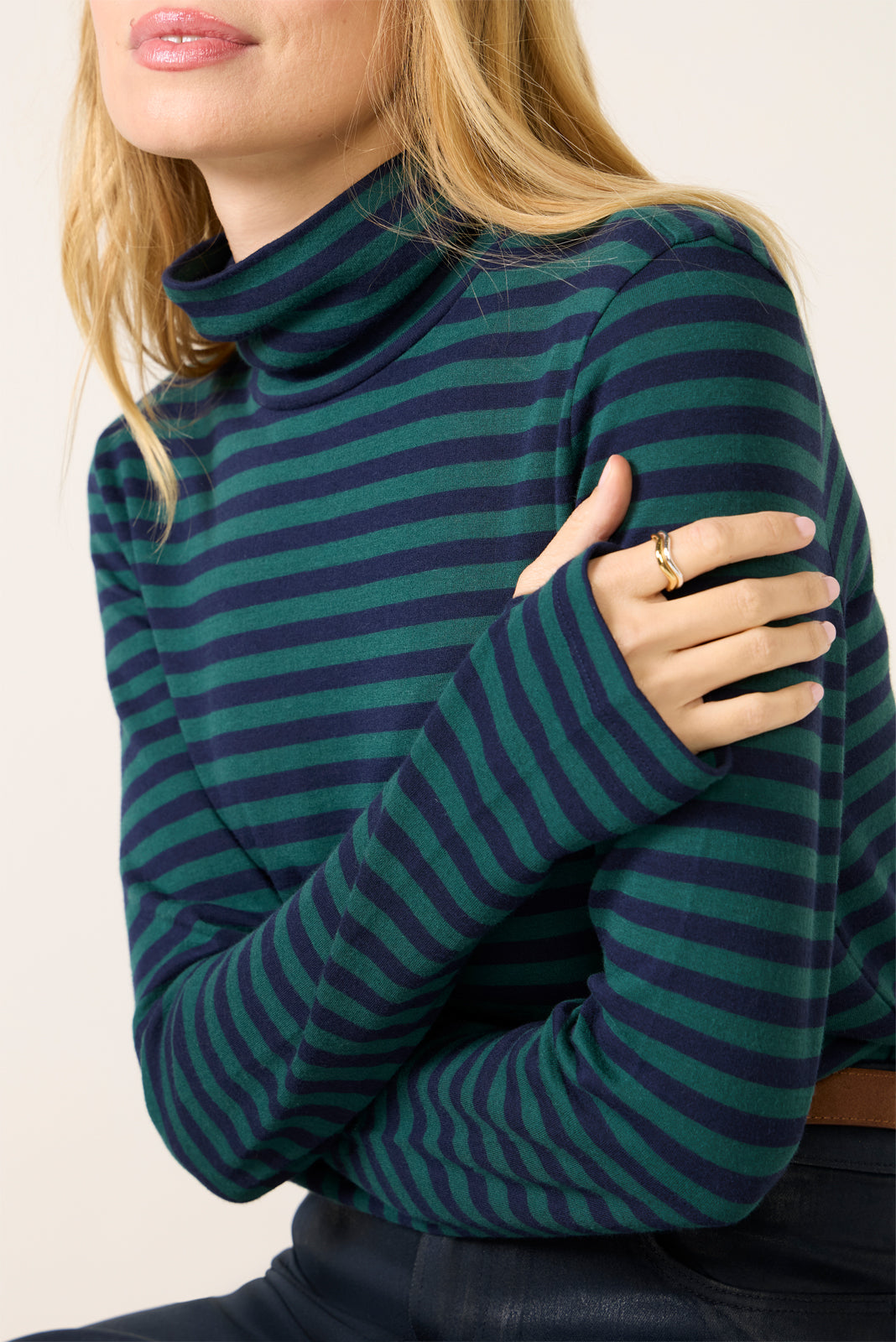 Feather Cloud Layering Turtleneck