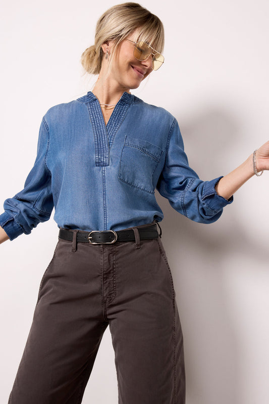 Laci Chambray Popover