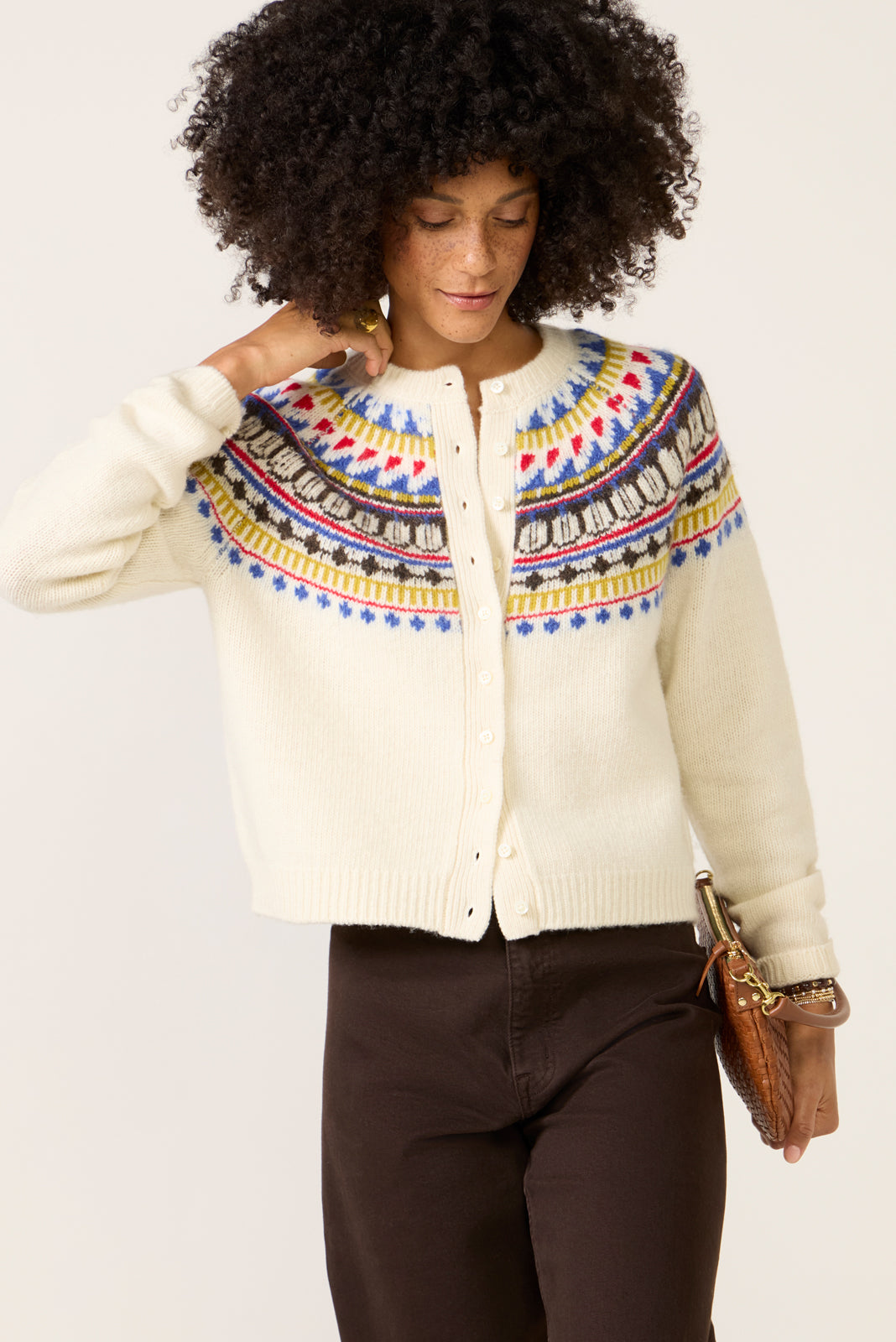 Amina Fairisle Cardigan