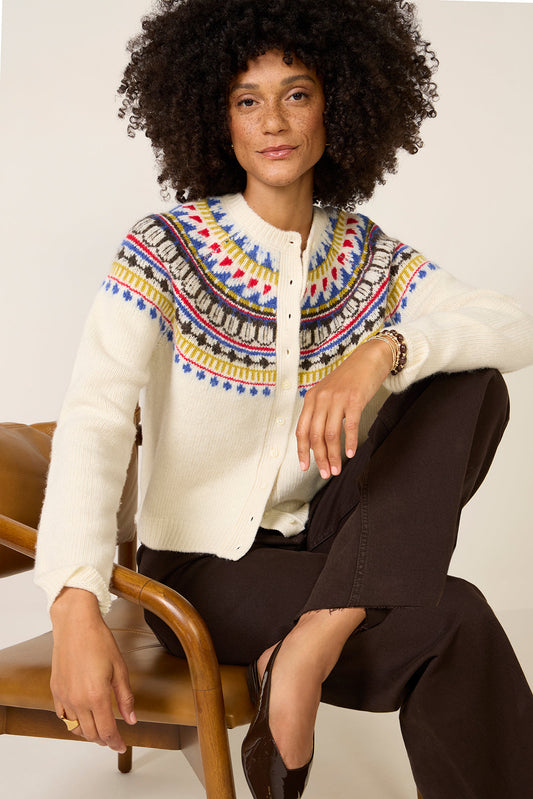 Amina Fairisle Cardigan