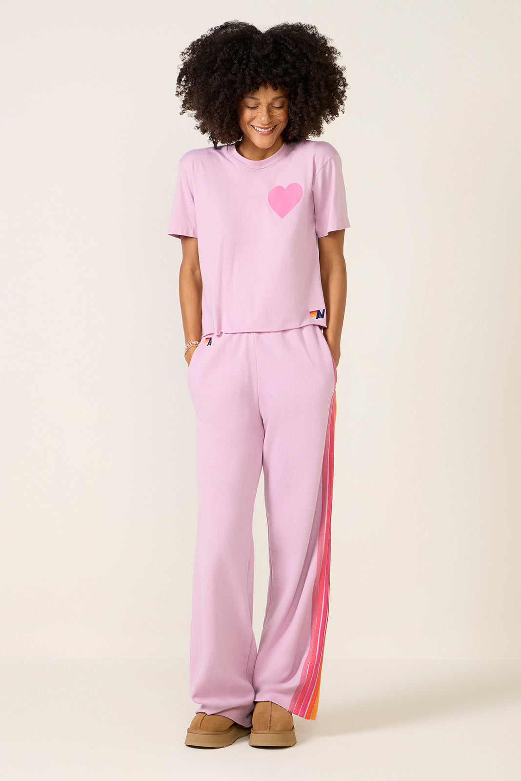 Heart Print Boyfriend Tee