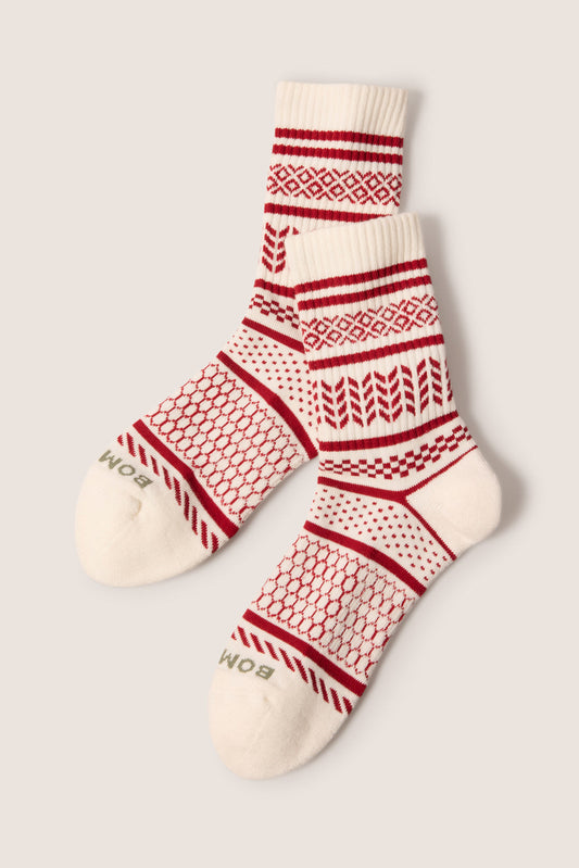 Checkered Fairisle Half Calf