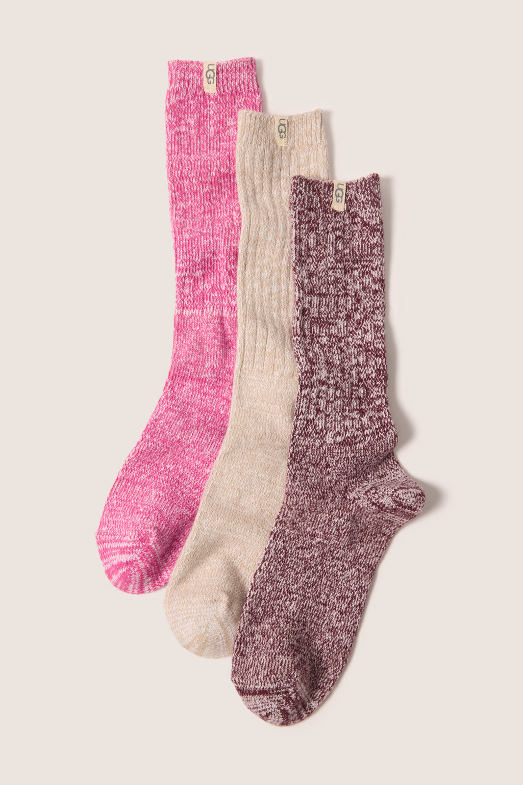 Rib Knit Slouchy 3 Pack