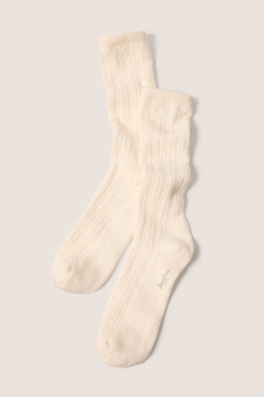 Pointelle Calf Sock