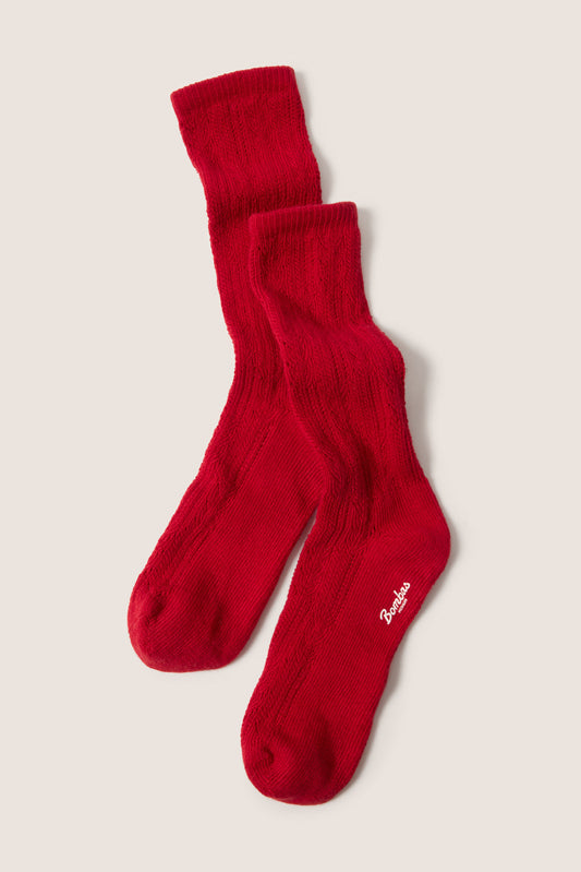 Pointelle Calf Sock