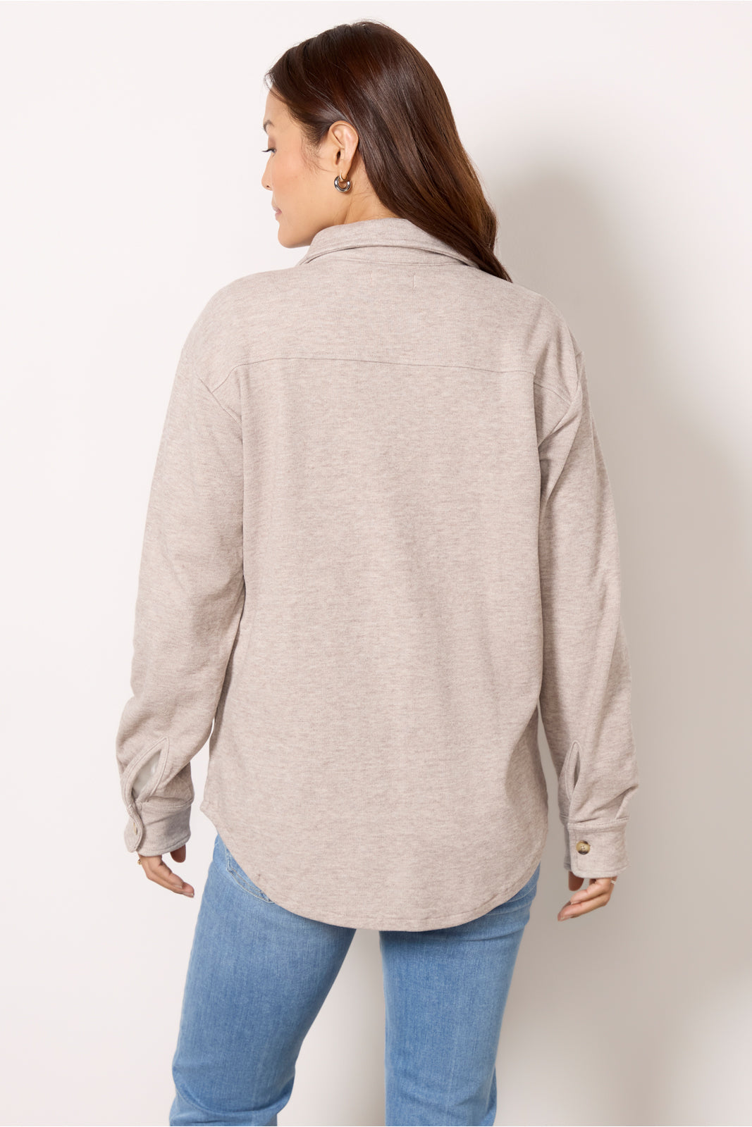 Ruby Brushed Button Down