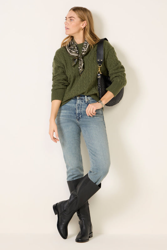 Crew Cable Sweater