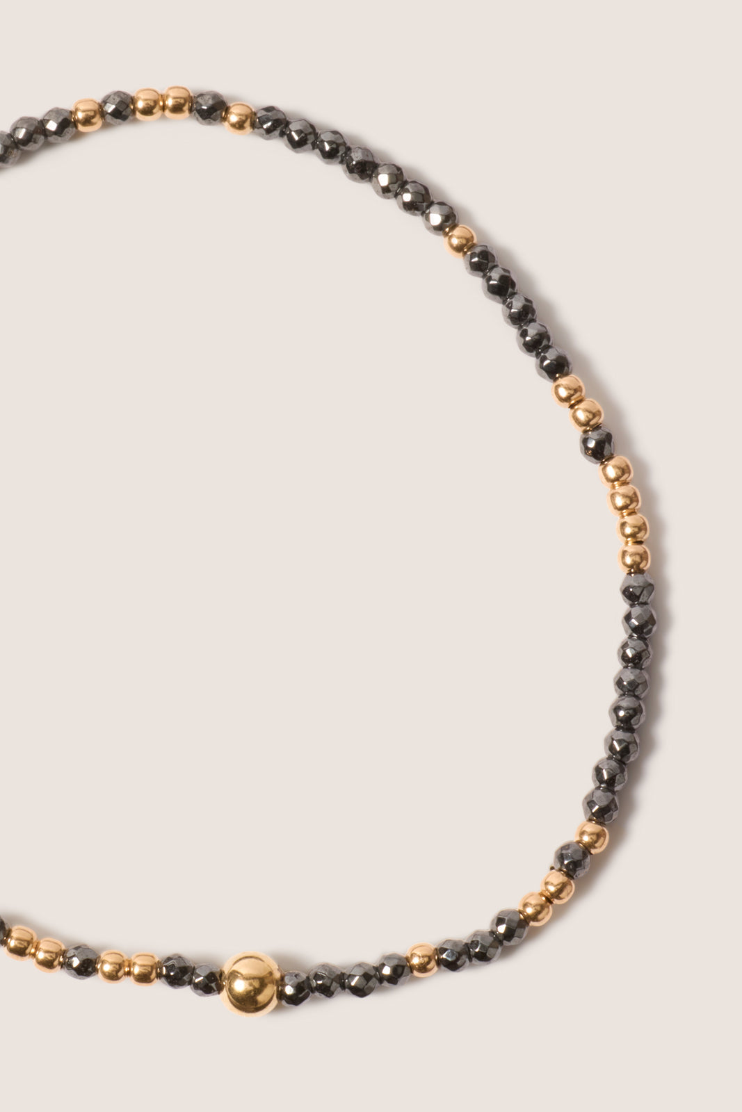 Hope Unwritten Faceted Hematite 2mm Bead Bracelet