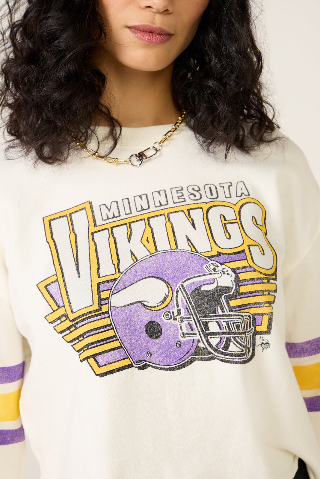 Vikings Kickoff Crop Sweatshirt