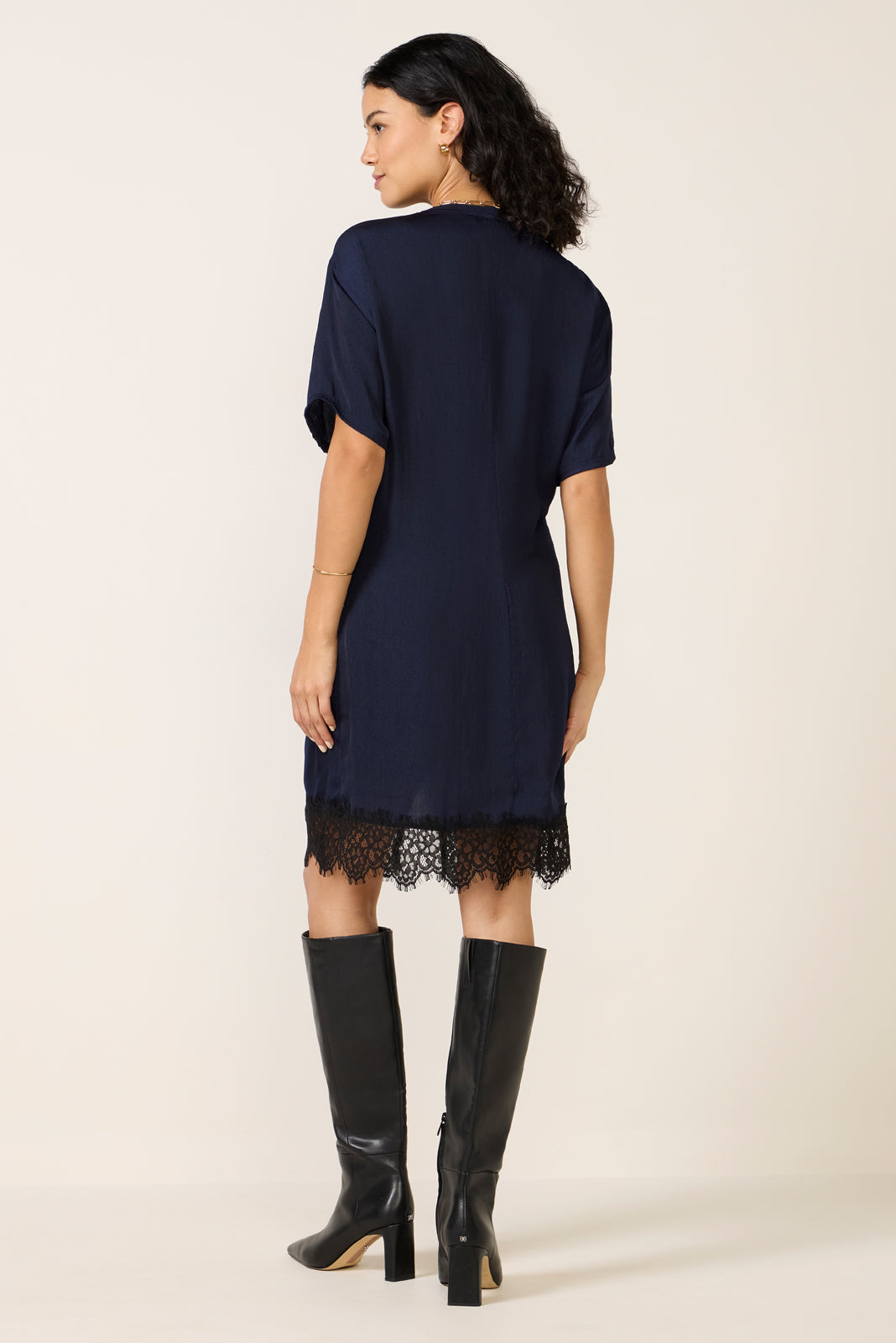 Satin Mini TShirt Dress