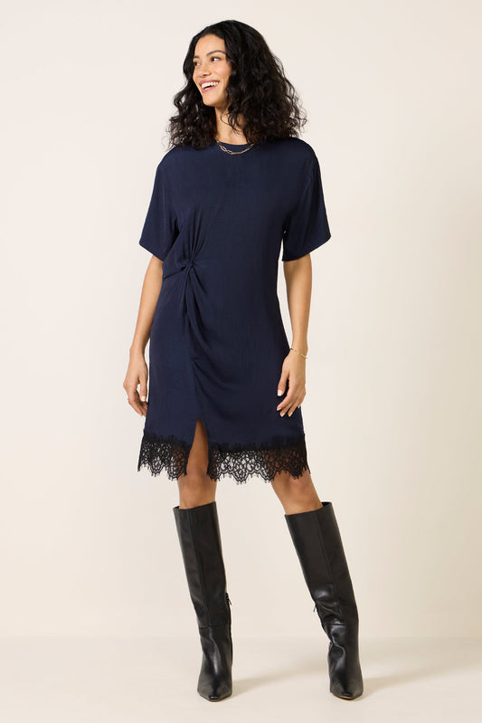 Satin Mini TShirt Dress