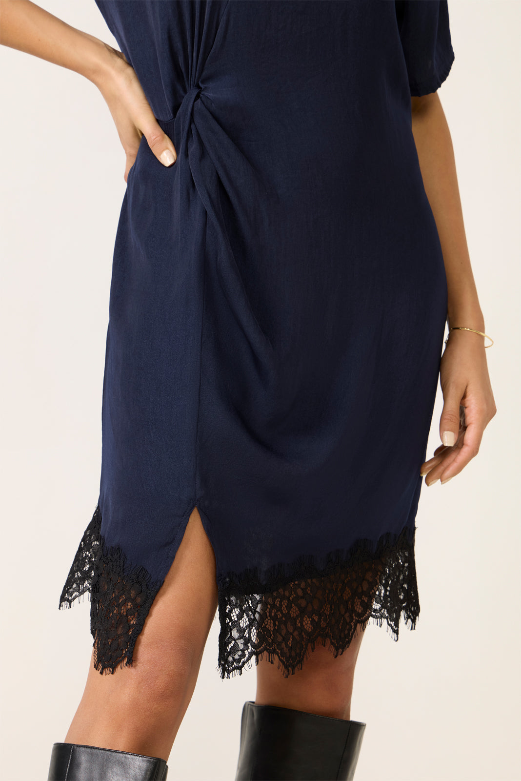 Satin Mini TShirt Dress