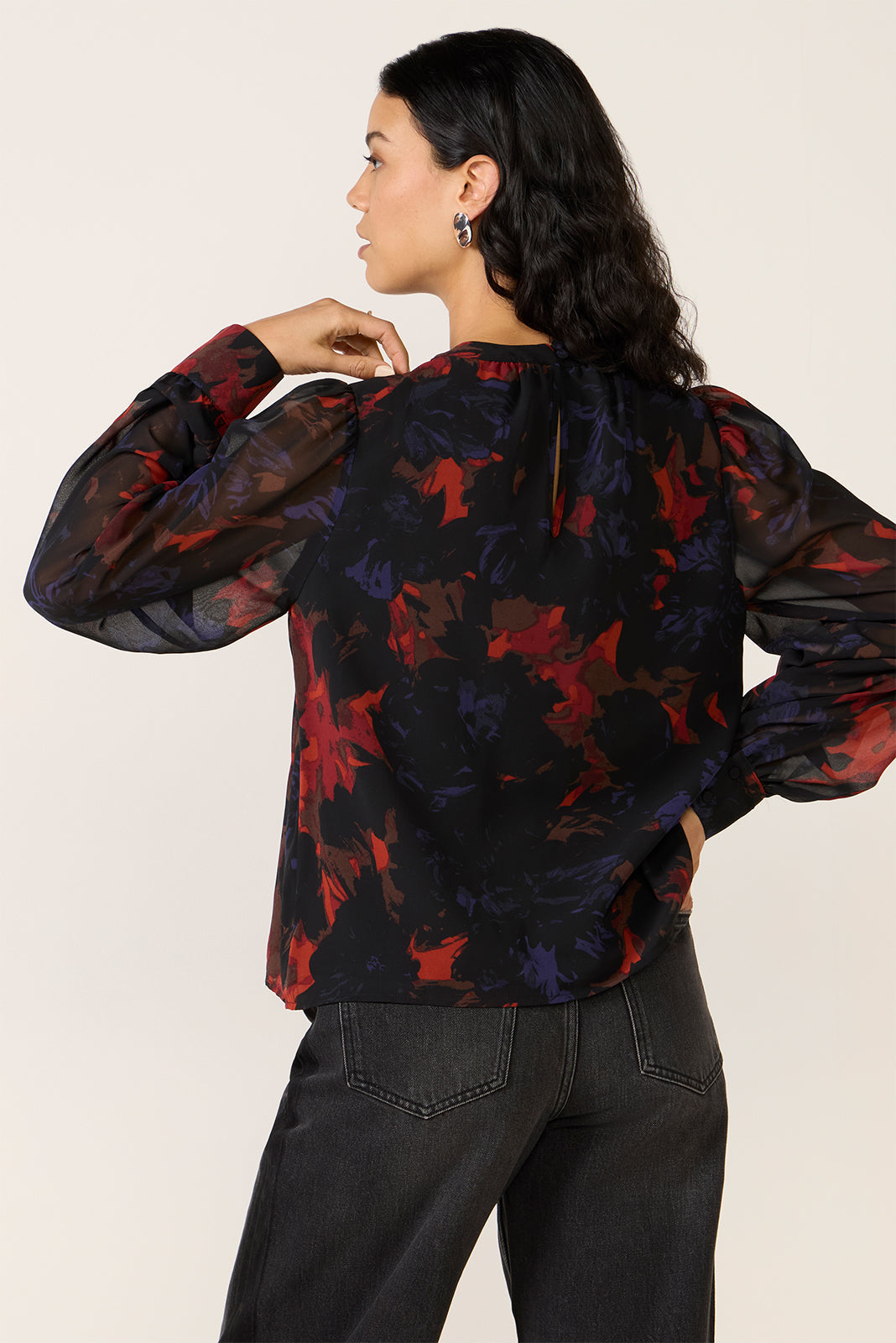 Presley Mock Neck Blouse