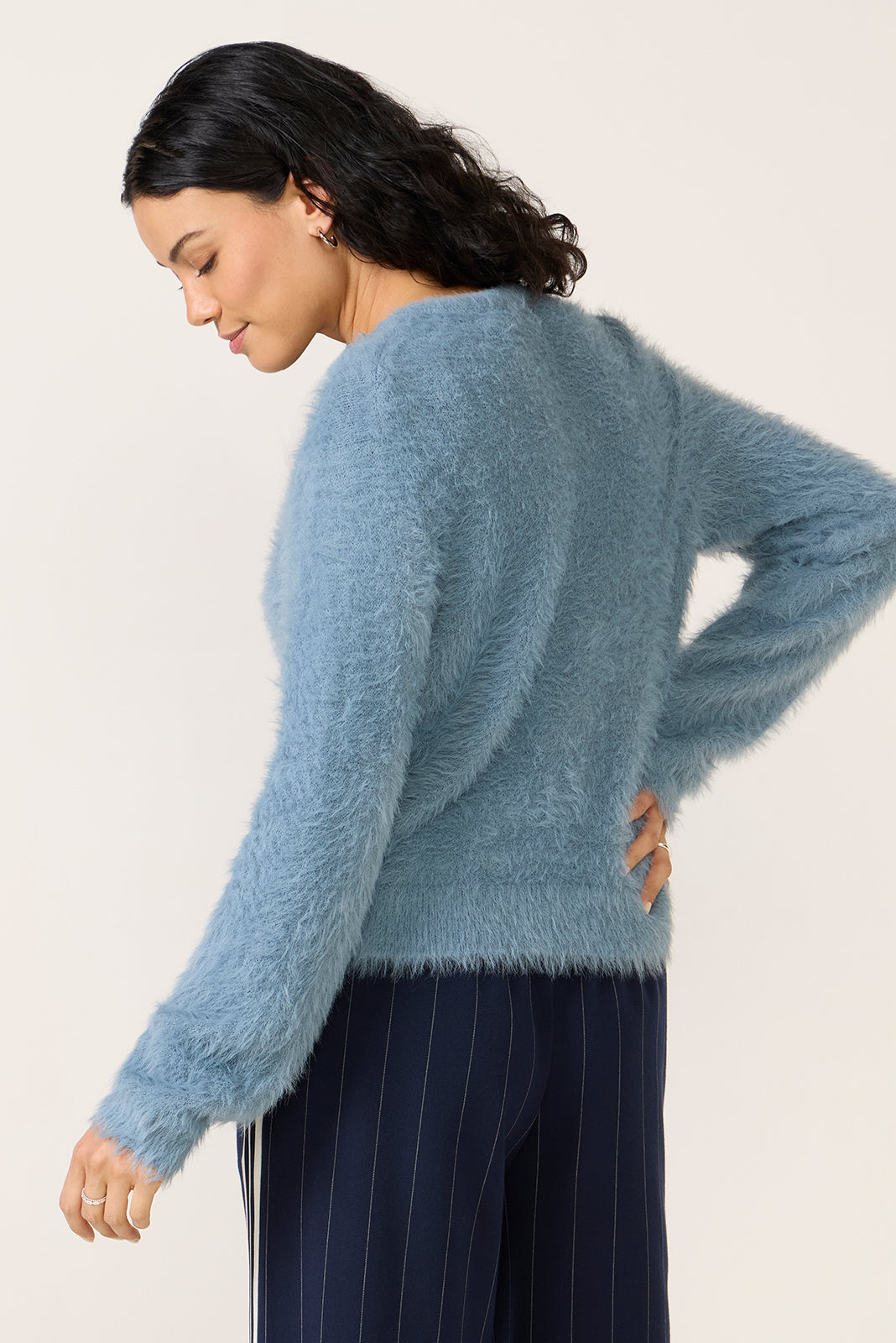 Penny Fuzzy Crew Sweater