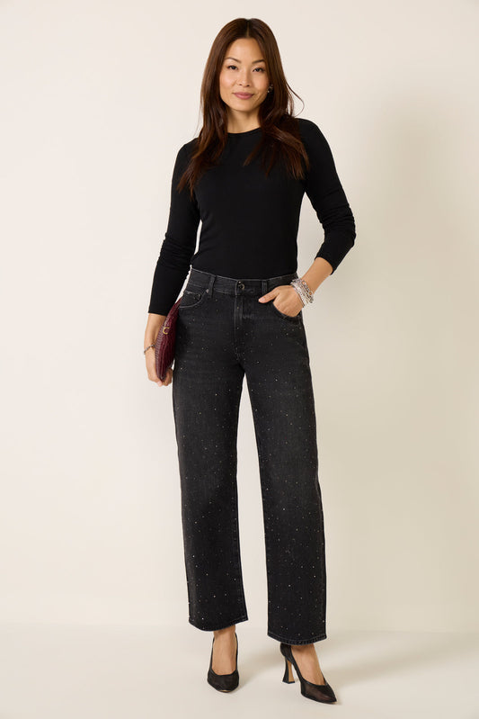 Lexi Sparkle Barrel Jean