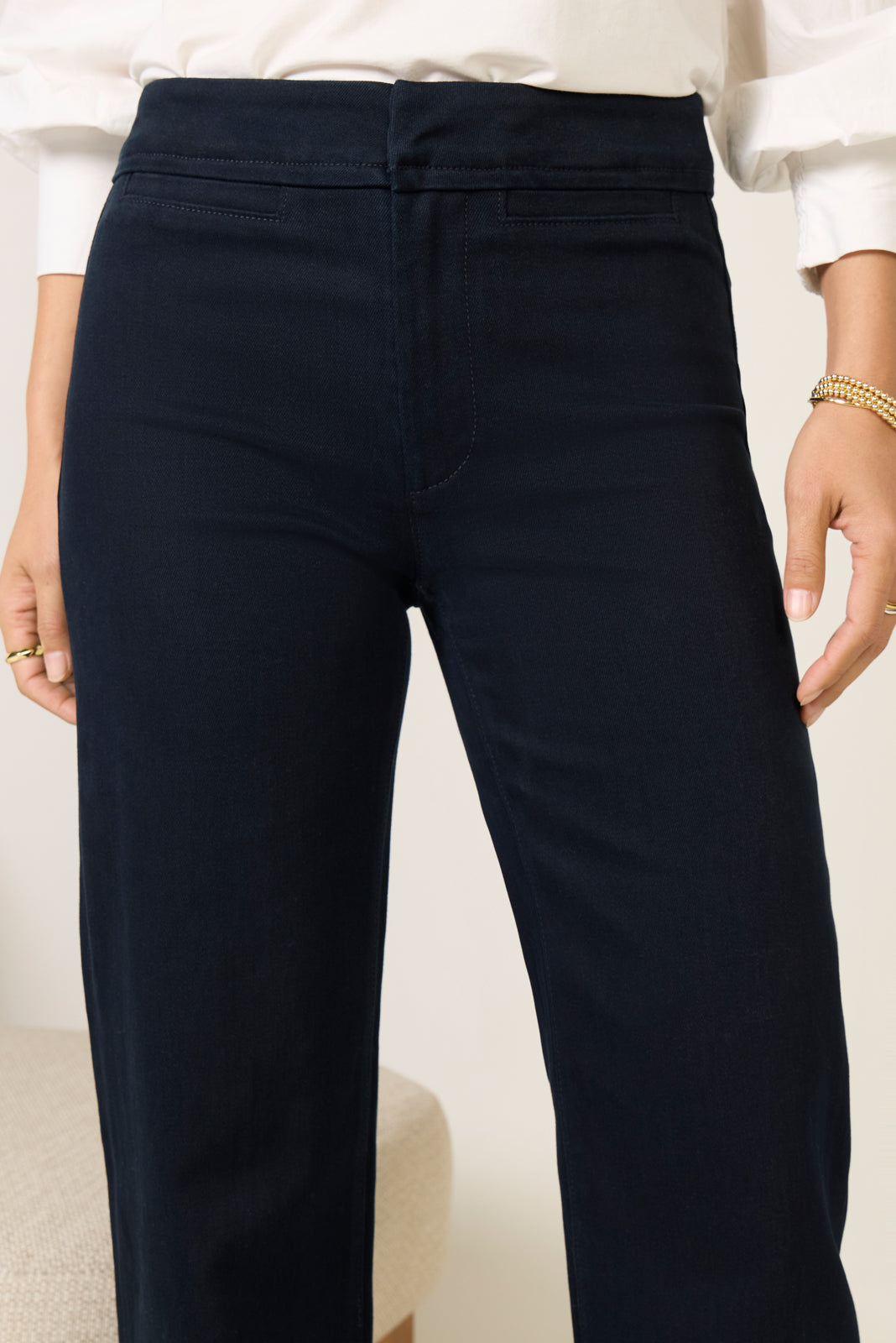 Leenah Welt Pocket Wide Leg Trouser